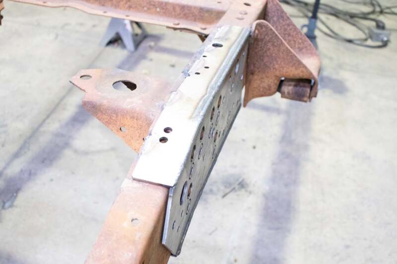 RustBuster Rust Buster 73-87 Chevy C10 Center Mid Rear Frame Repair Kit - Left