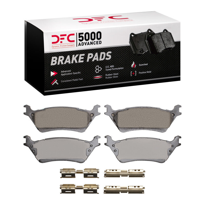 DFC 12-20 Ford F-150 4WD Rear 5000 Advanced Ceramic Brake Pads and Hardware Kit