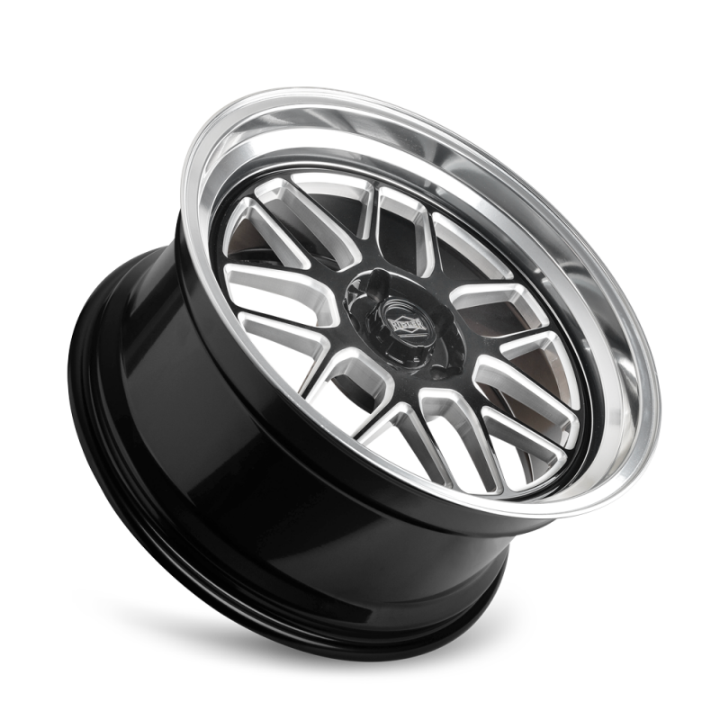Ridler Wheels Ridler 611 18x9.5 / 5x120.65 BP / 0mm OS / 83.82mm Hub Gls Blk/Mill w/ Diamond Cut Lip Wheel