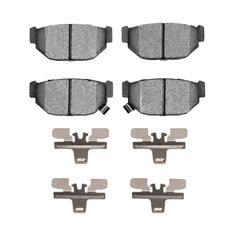 R1 Concepts R1 85-91 Subaru GL Rear Semi Met Pads & Hardware Kit