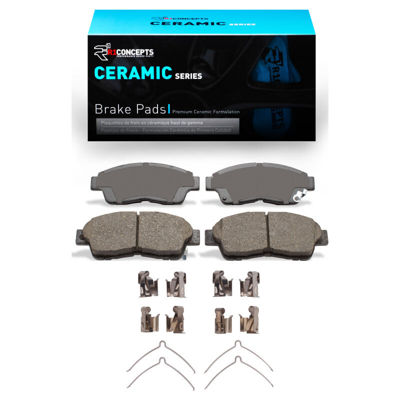 R1 Concepts R1 92-03 Geo Prizm Front Ceramic Brake Pads & Hardware Kit