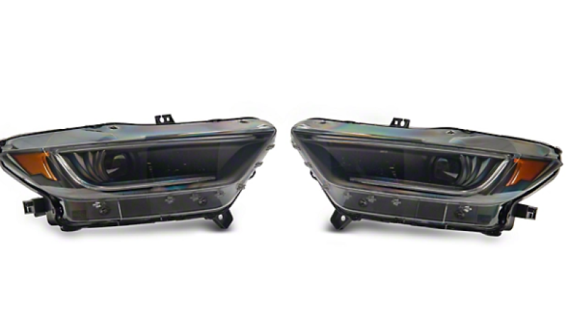 Raxiom 15-17 Ford Mustang 18-20 Mustang GT350 Left Headlight- Black Housing (Smoked Lens) Box 1 of 2