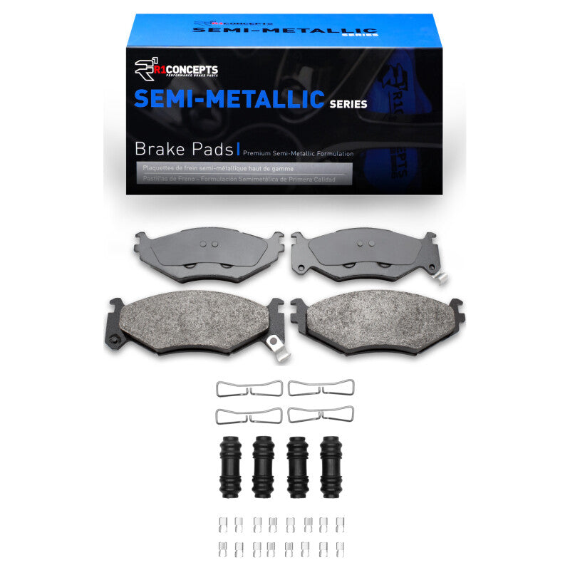 R1 Concepts R1 91-95 Chrysler LeBaron Front Semi Met Pads & Hardware Kit