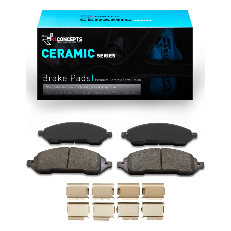 R1 Concepts R1 04-07 Ford Freestar Front Ceramic Pads & Hardware Kit
