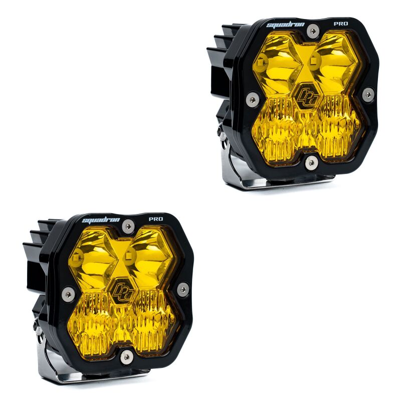 Baja Designs Squadron 2.0 Pro (Pair) LED Driving/Combo / No Harness - Baja Amber