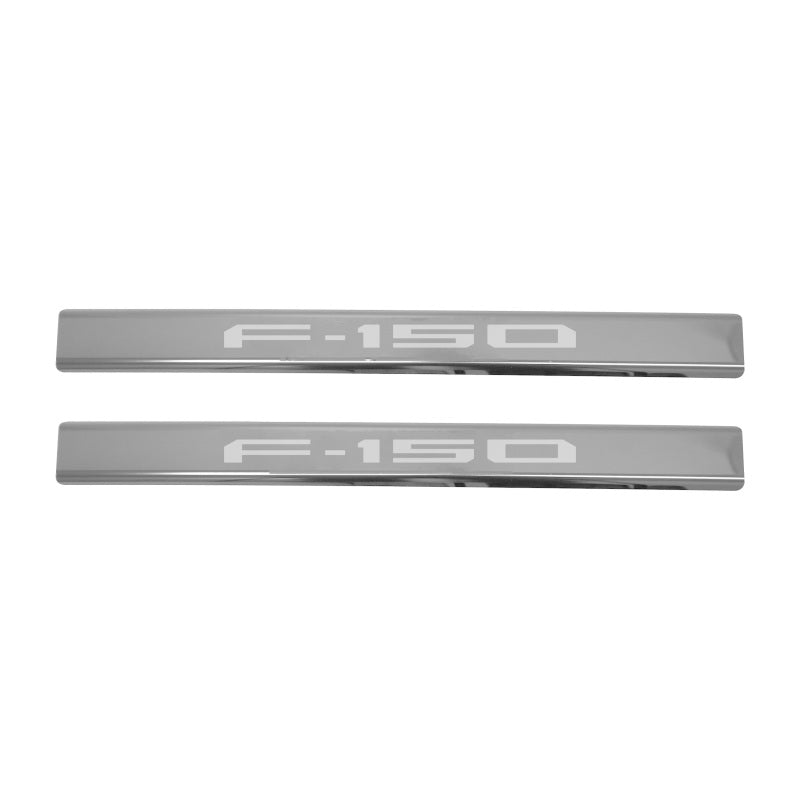 Putco 15-20 Ford F-150 - Regular Cab & SuperCab w/ F-150 Etching - 4pcs SS Door Sills