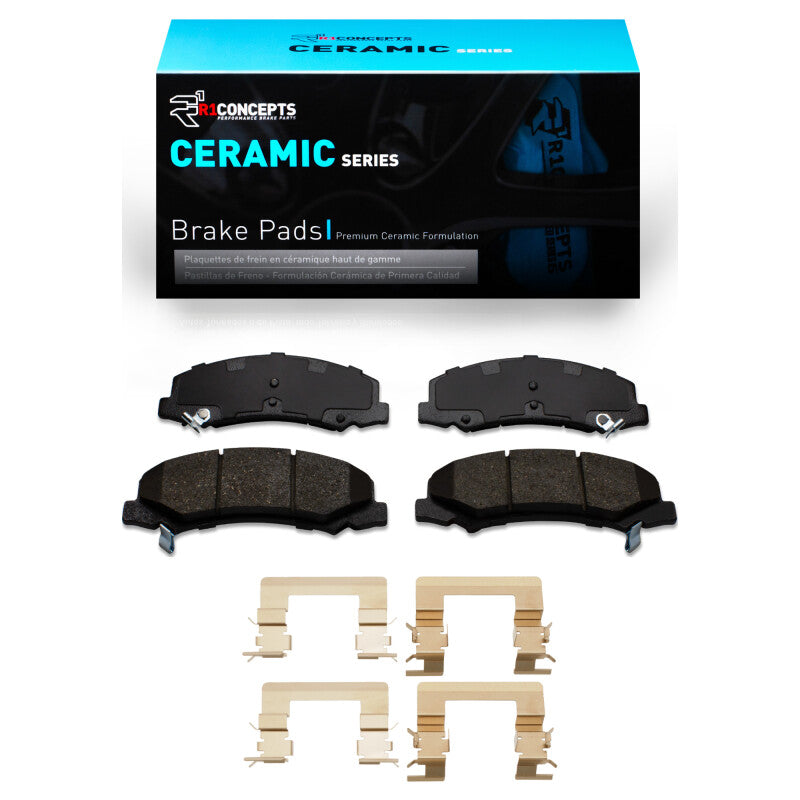 R1 Concepts R1 06-16 Buick LaCrosse Front Ceramic Brake Pads & Hardware Kit