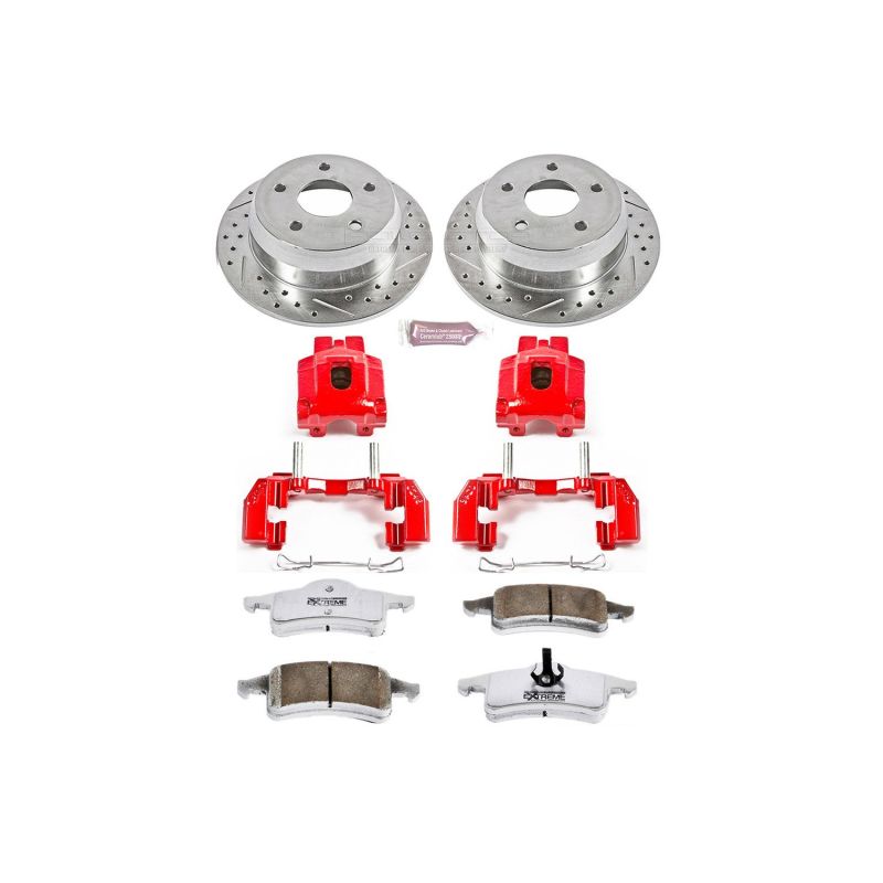 PowerStop Power Stop 99-04 Jeep Grand Cherokee Rear Z26 Street Warrior Brake Kit w/Calipers