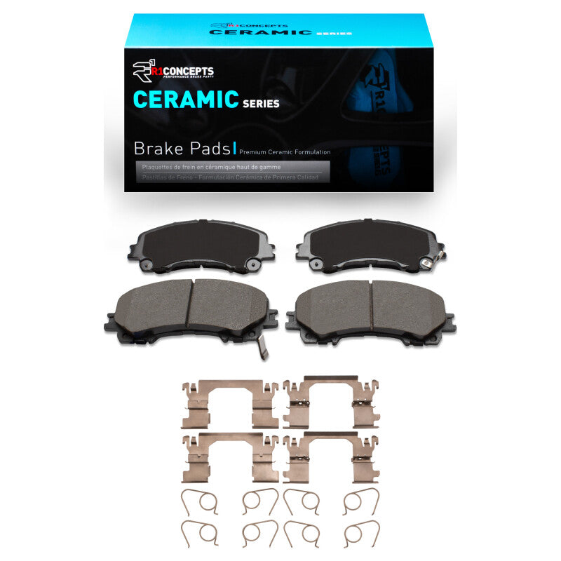 R1 Concepts R1 -24 Infiniti QX50 Front Ceramic Pads & Hardware Kit