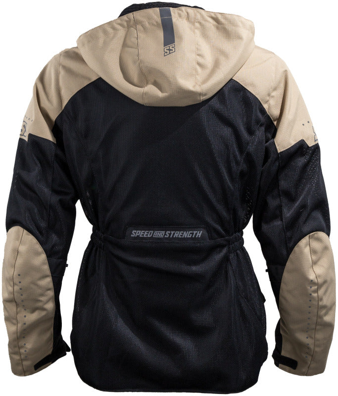 Speed and Strength Starstruck Mesh Jacket Trench Tan/Black Womens - XL