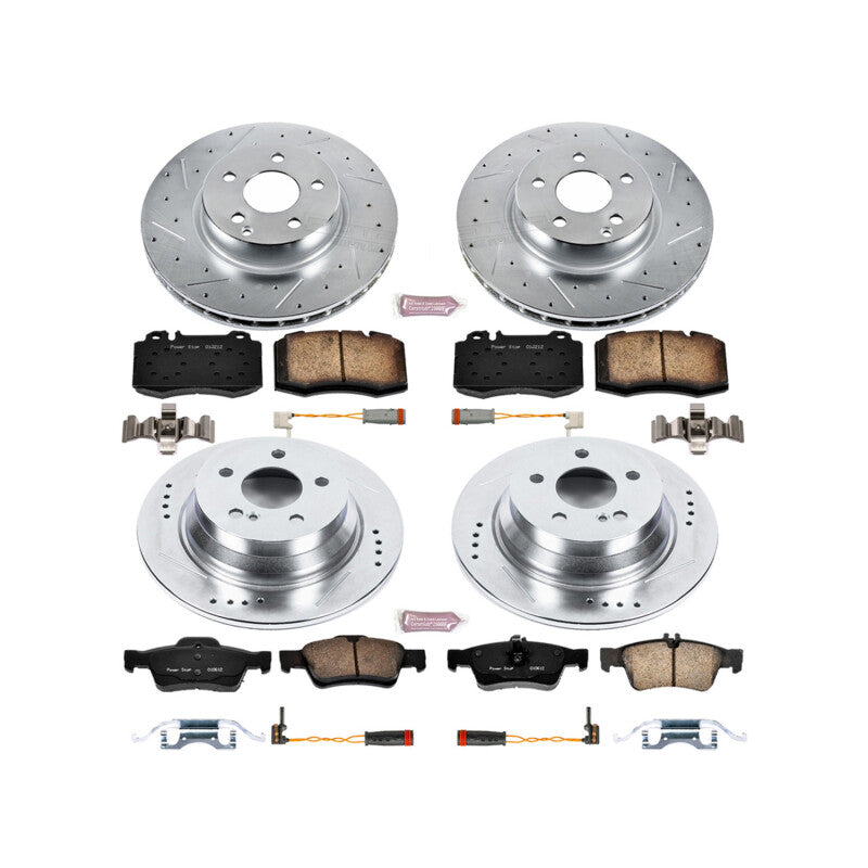PowerStop Power Stop 2006 Mercedes-Benz E350 Front and Rear Z23 Evolution Brake Kit