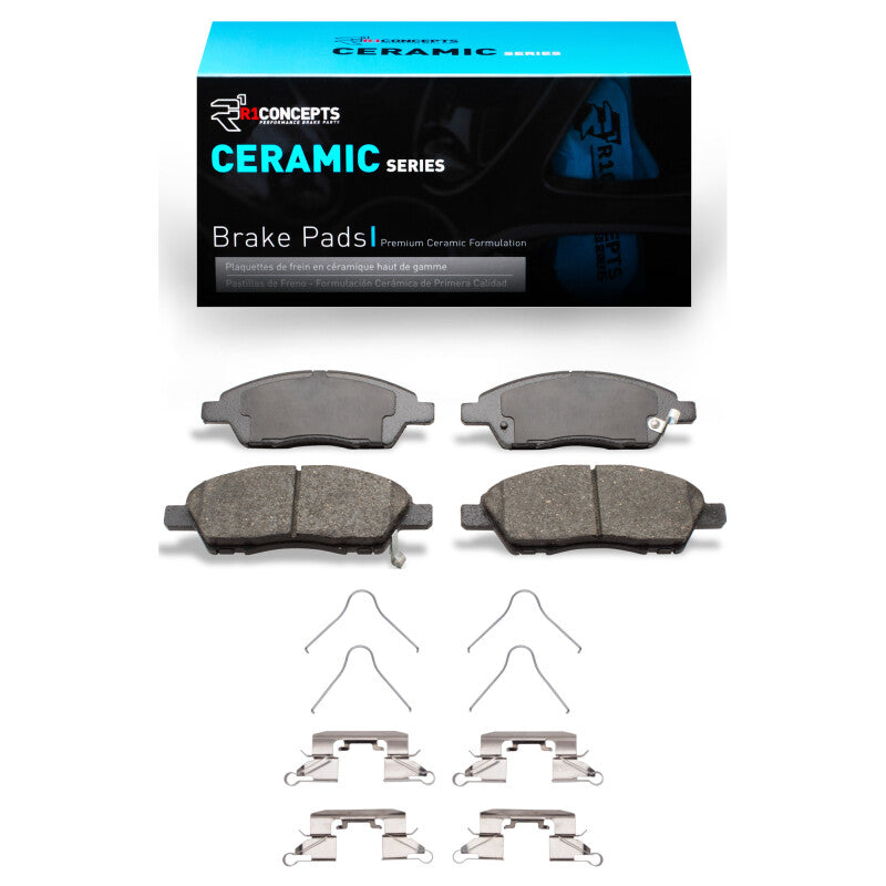 R1 Concepts R1 2011-2025 Nissan Versa Front R1 Ceramic Pads & Hardware Kit