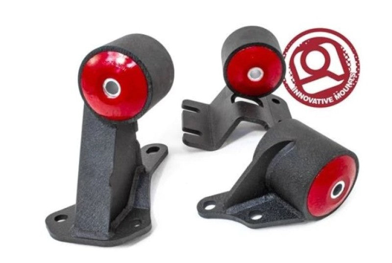 Innovative Mounts Innovative 90-93 Integra B-Series Black Steel Mounts 75A Bushings (Auto to Manual Cable)