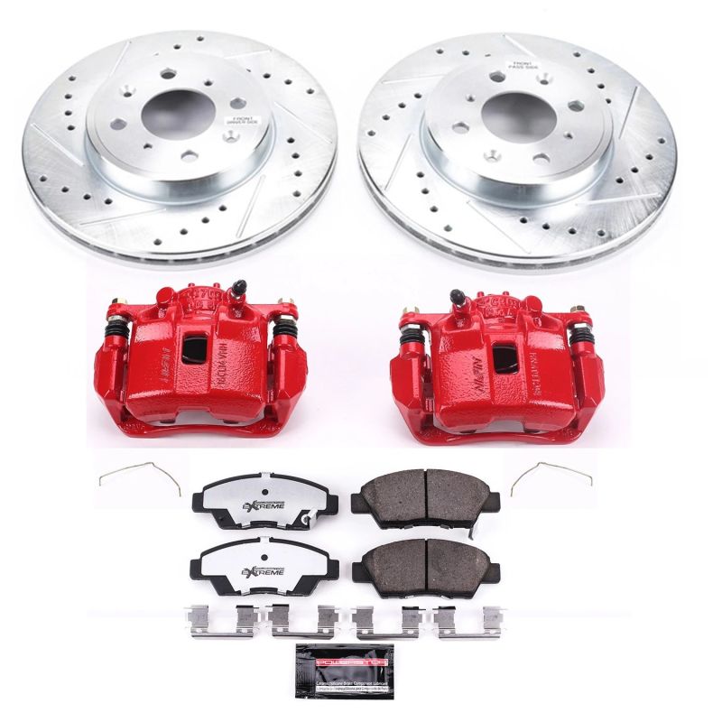 PowerStop Power Stop 15-19 Honda Fit Front Z26 Street Warrior Brake Kit w/Calipers