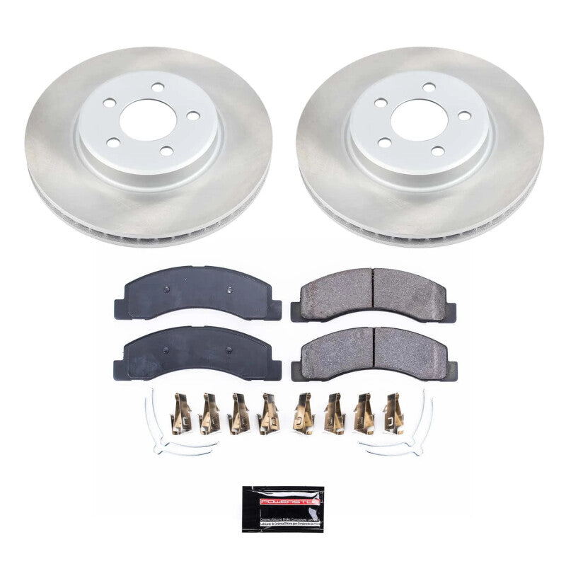 PowerStop Power Stop 99-04 Ford F-350 Super Duty Front Semi-Coated Rotor Kit