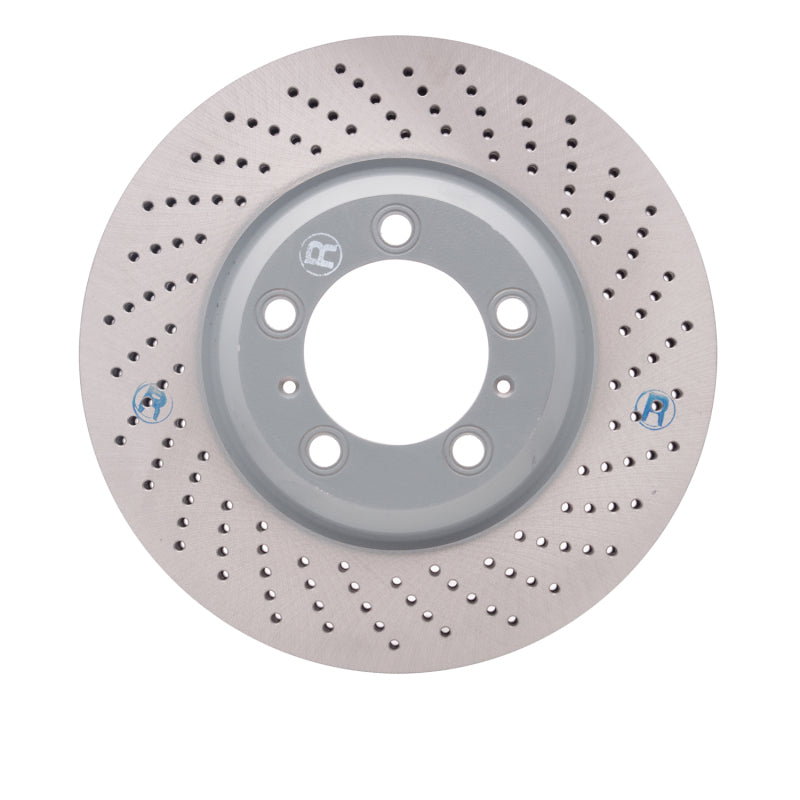 DFC 02-08 Porsche 911 Right Front Drilled Hi-Carbon Alloy Geomet Coated Rotor