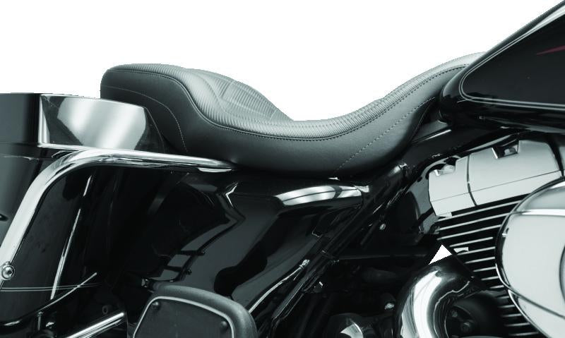 Mustang Motorcycle Mustang 08-21 Harley Electra Glide,Rd Glide,Rd King,Str Glide Super Tripper 1PC Seat Carbon - Blac
