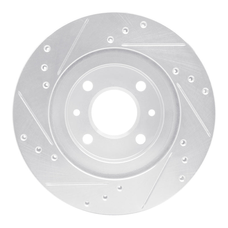 R1 Concepts R1 15-19 Renault Logan (Mexico) Front Right Drilled & Slotted Silver Brake Rotor