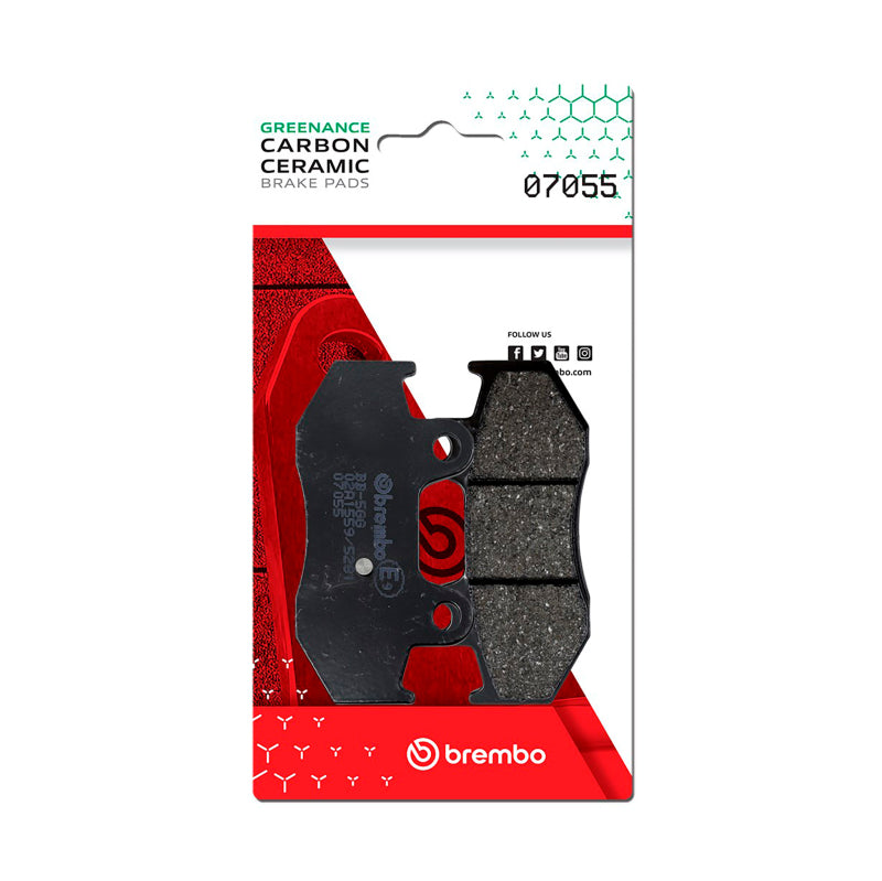 Brembo Powersports Brembo 03-09 Suzuki AN400 Burgman/2009 AN400 Burgman ABS Type S Carbon Ceramic Brake Pad - Rear