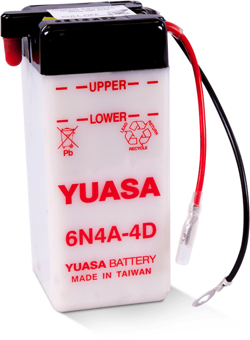 Yuasa Battery Yuasa 6N4A-4D Conventional 6-Volt Battery