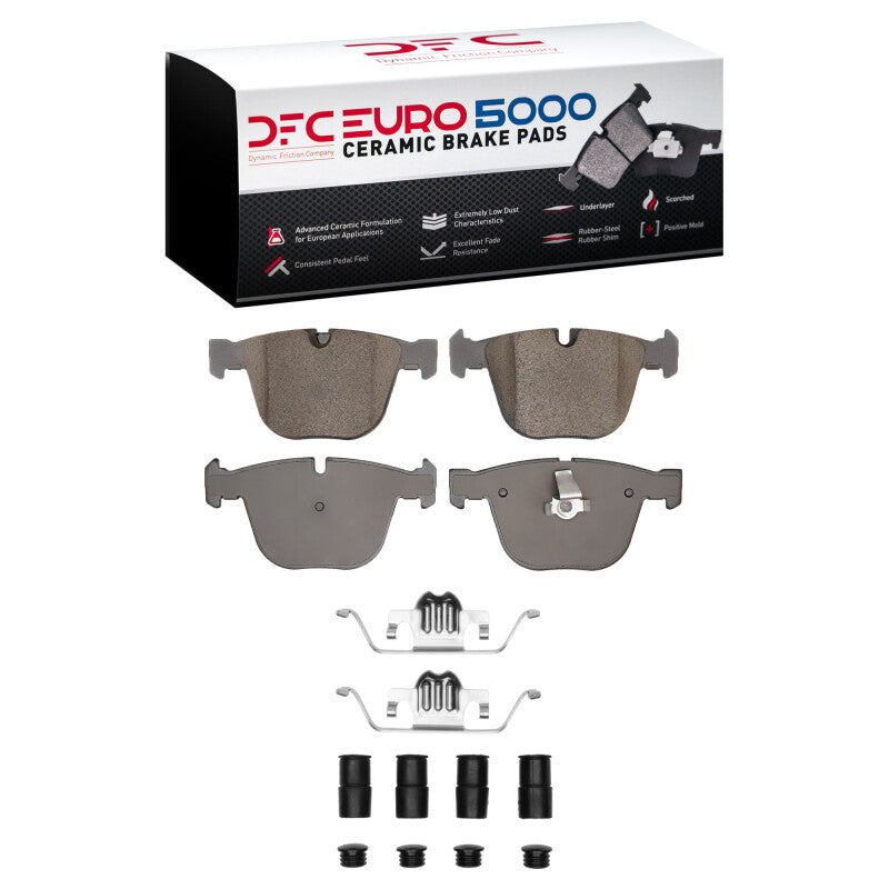 DFC 10-19 BMW X5 Rear Euro 5000 Ceramic Brake Pads and Hardware Kit