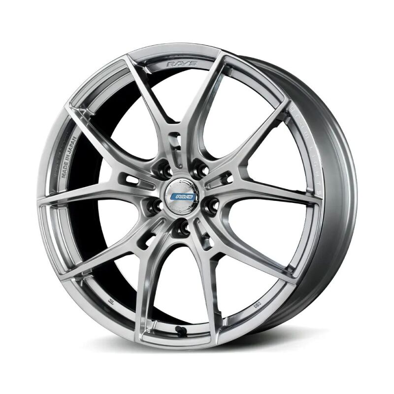 Gram Lights 57FXZ Limited Edition 18x7.5 +50 5-114.3 Sunlight Silver Wheel