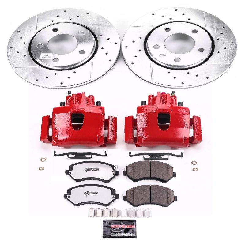 PowerStop Power Stop 2003 Chrysler Voyager Front Z36 Truck & Tow Brake Kit w/Calipers