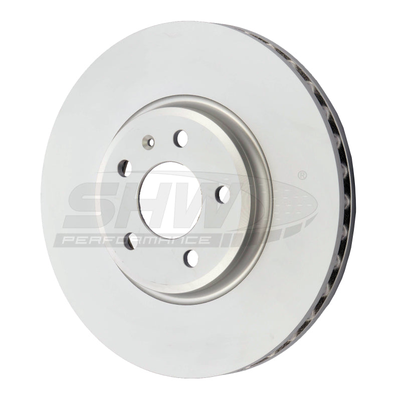 SHW Performance SHW 09-11 Audi A4 2.0L Front Smooth Monobloc Brake Rotor (8K0615301A)