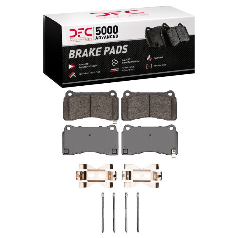 DFC 09-24 Nissan GT-R Rear 5000 Advanced Low Metallic Brake Pads and Hardware Kit