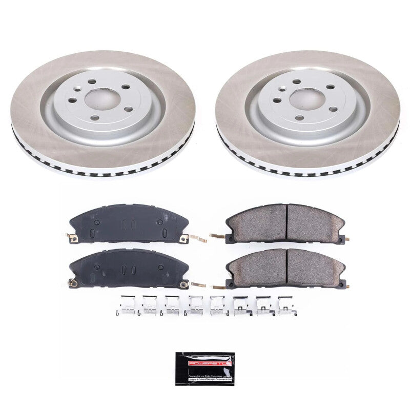 PowerStop Power Stop 13-19 Lincoln MKT Front Semi-Coated Rotor Kit
