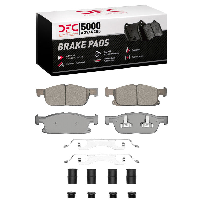 DFC 15-25 Ford Edge Front 5000 Advanced Ceramic Brake Pads and Hardware Kit