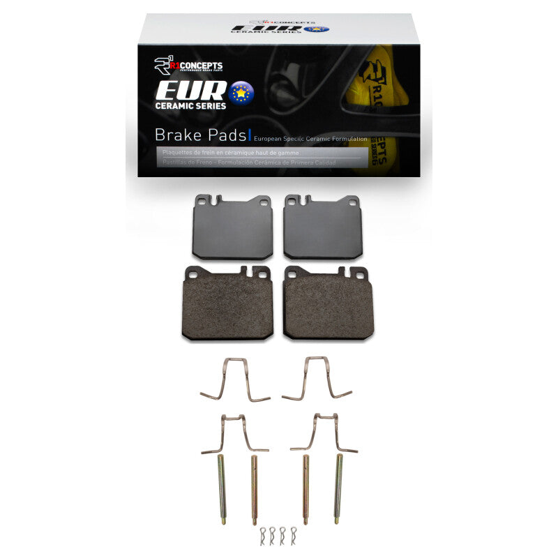 R1 Concepts R1 1973-1979 Mercedes-Benz 300D Front R1 Euro Ceramic Pads & Hardware Kit