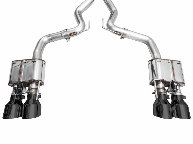 AWE Tuning AWE 2024 Ford Mustang Dark Horse S650 RWD SwitchPath Cat-Back Exhaust w/ Quad Diamond Black Tips