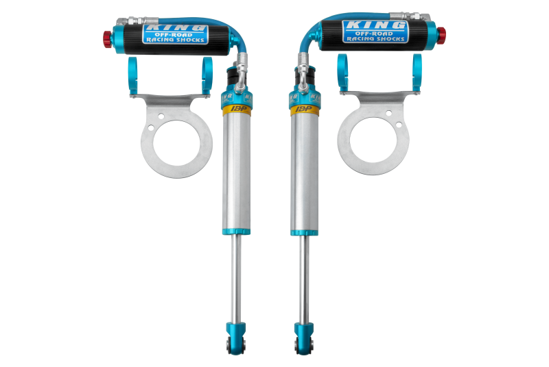 King Shocks 2014+ Ram 2500/3500 4WD Front 2.5 Dia Piggy Hose Shock w/ Adj. & IBP (Pair)