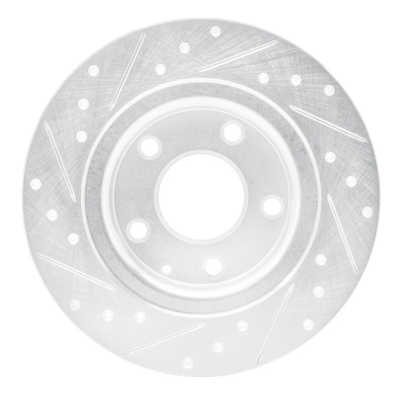 R1 Concepts R1 14-21 Mazda 6 Rear Right Drilled & Slotted Silver Brake Rotor