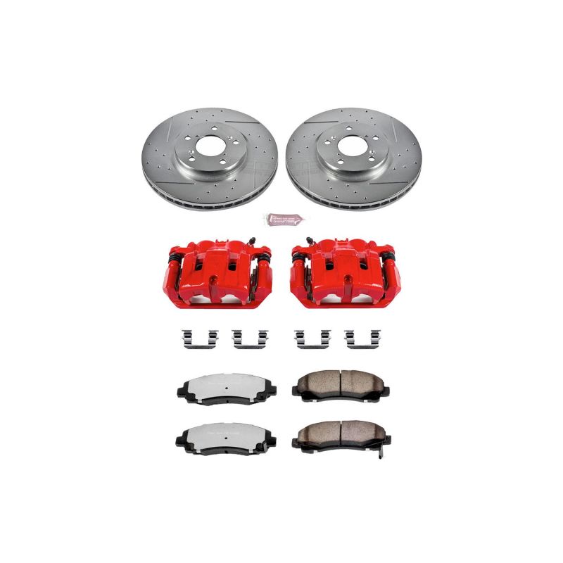 PowerStop Power Stop 06-11 Honda Ridgeline Front Z36 Truck & Tow Kit w/Cals