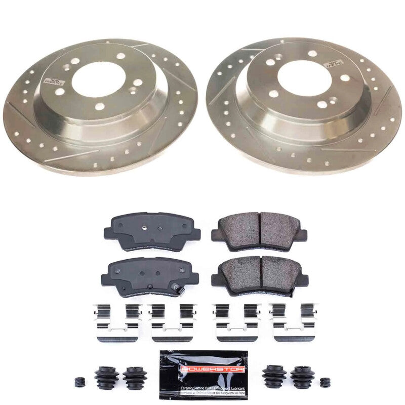 PowerStop Power Stop 22-23 Hyundai Kona Rear Z23 Evolution Brake Kit