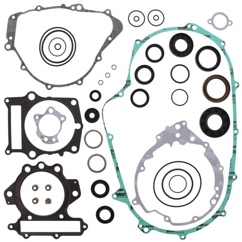 Vertex Pistons Vertex Gaskets 98-01 Yamaha YFM600 Grizzly Complete Gasket Kit w/ Oil Seals