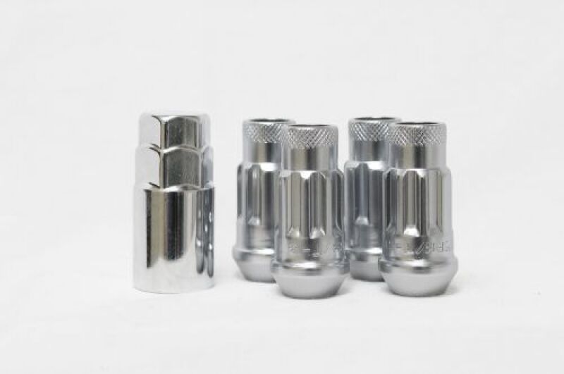 Wheel Mate Monster Locking Lug Nut Set of 4 - Satin Silver 14x1.50