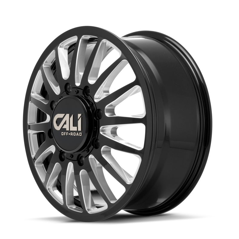 Cali Off-Road 9110D Summit Dually 22x8.25 / 8x165.1 BP / 115mm OS / 121.3mm Hub Gls Blk Mill Wheel