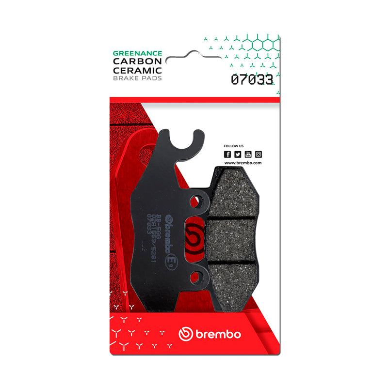 Brembo Powersports Brembo KYMCO Super/KYMCO Yager/KYMCO Yup/KYMCO Zing Carbon Ceramic Brake Pad - Front