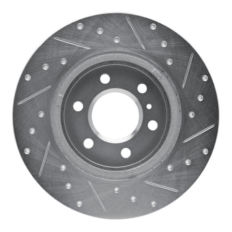 R1 Concepts R1 06-09 Buick TERRAZA Rear Left Drilled & Slotted Silver Brake Rotor