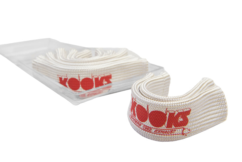 Kooks Headers Kooks Universal Spark Plug Sleeve Set - Natural w/Red Logo (Set of 8)