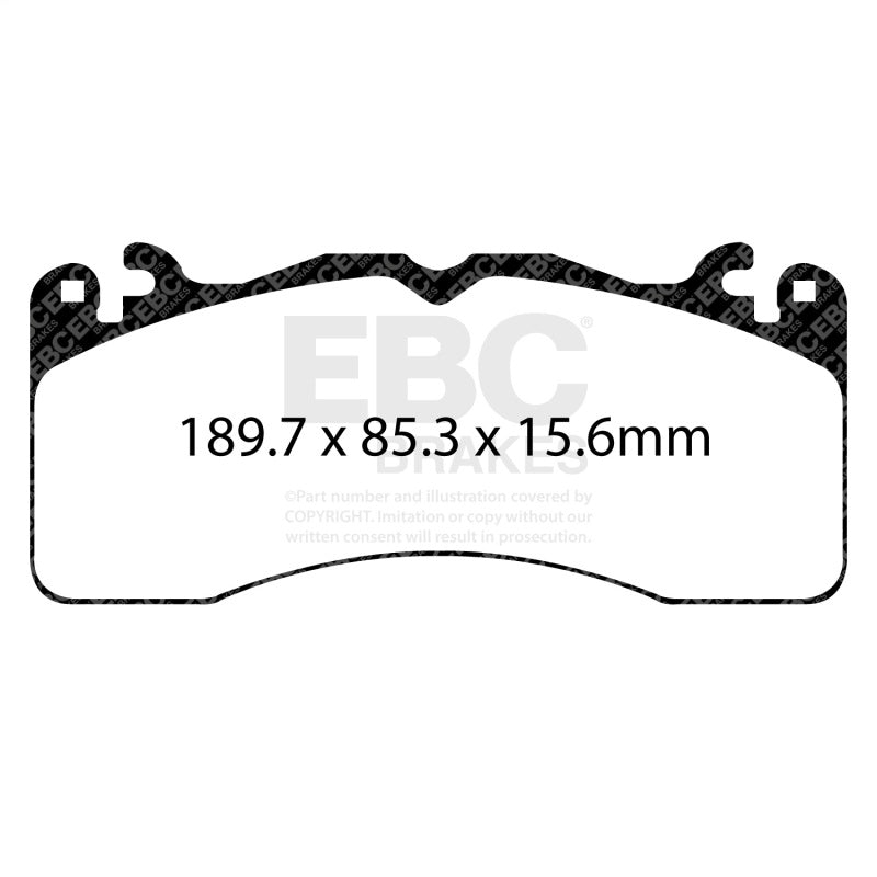 EBC Racing 2015+ Ford Mustang (6th Gen) 2.3L Turbo (GT Performance Package) RP-X Front Brake Pads