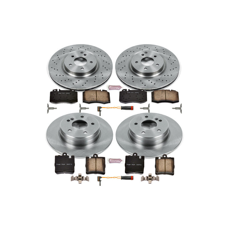 PowerStop Power Stop 2004 Mercedes-Benz C230 Front & Rear Autospecialty Brake Kit