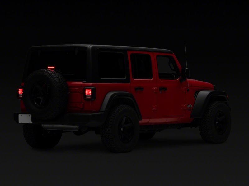Raxiom 18-23 Jeep Wrangler JL Axial Series Hyper Flash LED Third Brake Light- Smoked