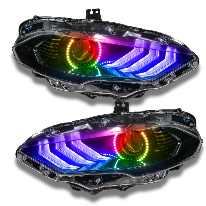 ORACLE Lighting Oracle 18-21 Ford Mustang Dynamic DRL w/ Halo Kit & Sequential Turn Signal - ColorSHIFT