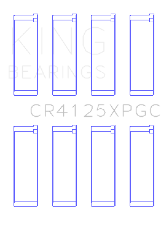 King Engine Bearings King Subaru EJ20/EJ22/EJ25 (Suites 52mm Journal Size) Tri-Metal Coated Rod Bearing Set - Size STD