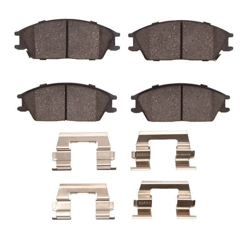 DFC 87-99 Hyundai Accent Front 5000 Advanced Semi Metallic Brake Pads and Hardware Kit
