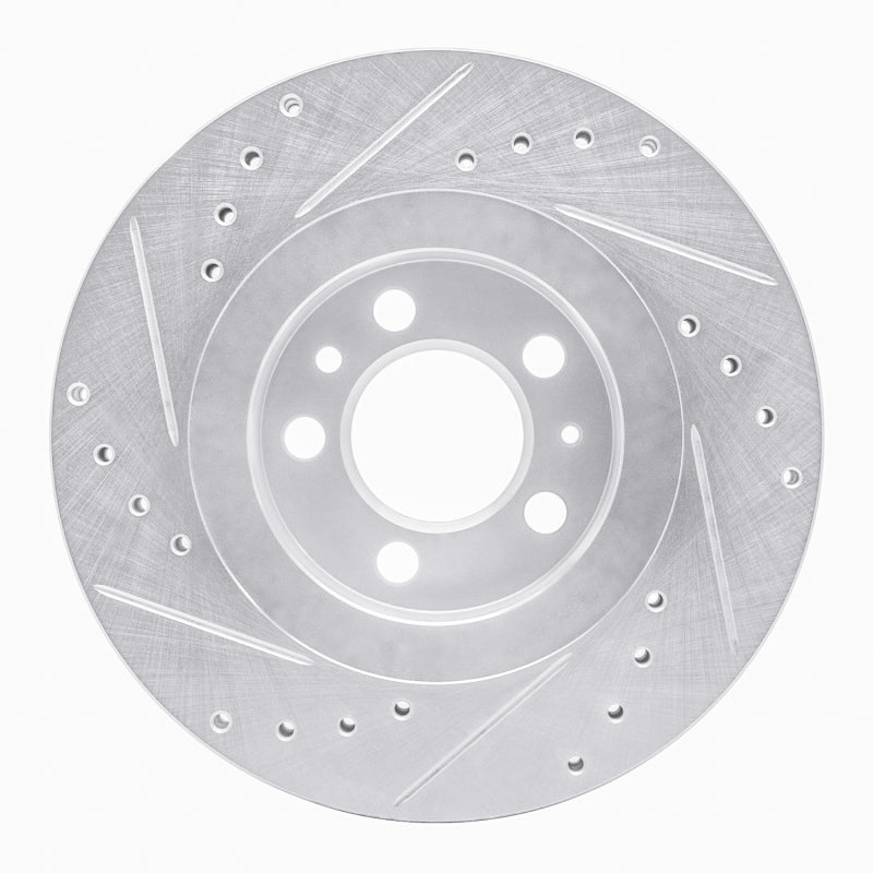 R1 Concepts R1 98-15 Volkswagen Golf City (Canada) Front Right Drilled & Slotted Silver Brake Rotor